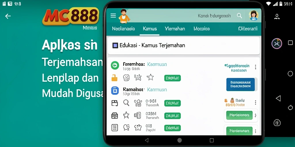 Antarmuka pengguna MC888 yang intuitif dan mudah dipahami.