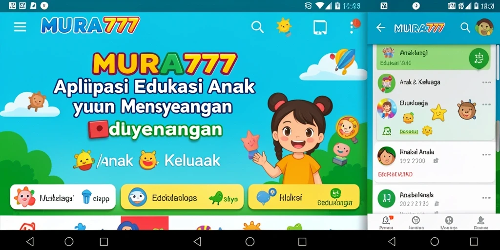 Tampilan antarmuka MUARA777 yang ceria dan interaktif untuk anak.