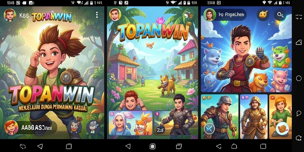 Tampilan utama permainan TOPANWIN yang menarik dan penuh warna.