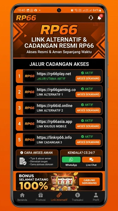 Halaman Alternatif Akses rp66 untuk Pengguna Android
