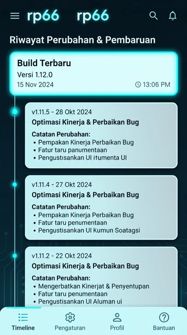 Riwayat Versi rp66 untuk Pengguna Android